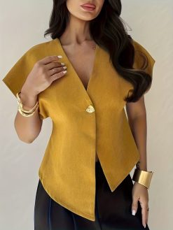 Women’s Ginger Asymmetric Top