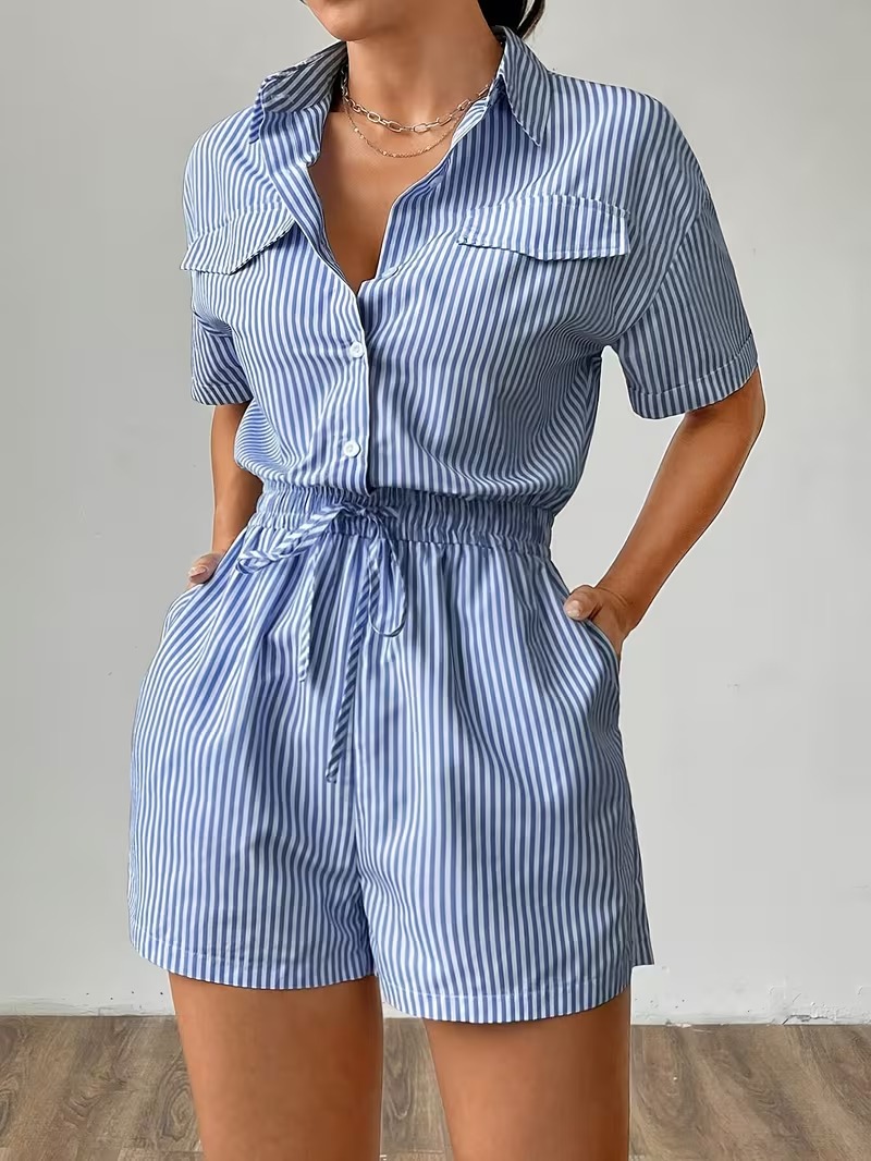 Women’s Striped Summer Romper